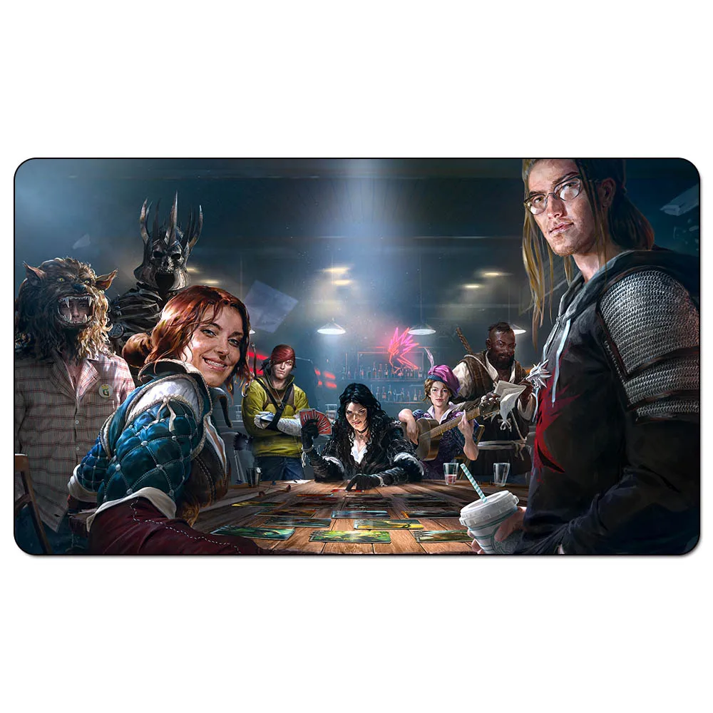 Волшебная карточная игра игровой коврик: gwent основной промо-арт игровой коврик для торговой карточной игры 60 см x 35 см(2" x 14") Размер - Цвет: gwent main promo