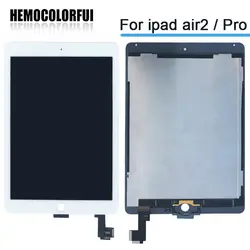 Новый 9,7 "для Apple iPad Air 2 iPad 6 A1567 A1566 Полный ЖК-Дисплей с Сенсорный экран планшета Панель сборки выполните