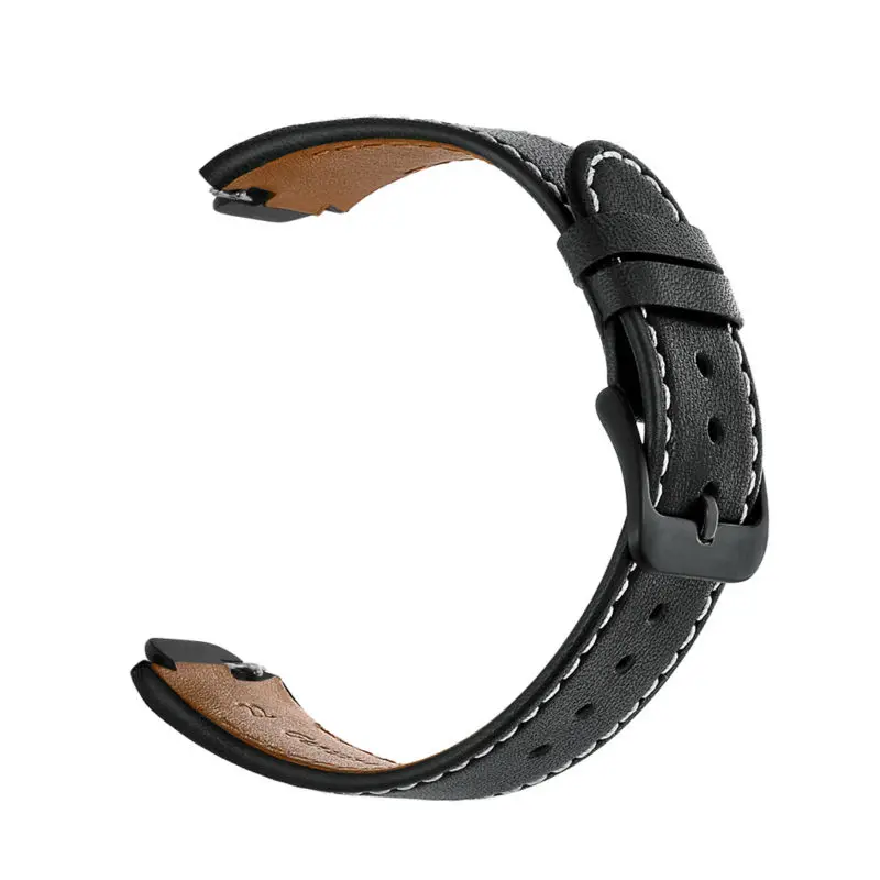 ASUS ZenWatch 3 Band, Genuine Vintage Leather Watch Strap Replacement with Secure Metal Clasp Buckle image 2