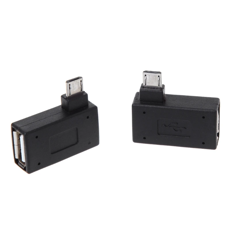 

Left/Right Angled Micro USB 2.0 To OTG Adapter Connector For Mobile Phone Tablet