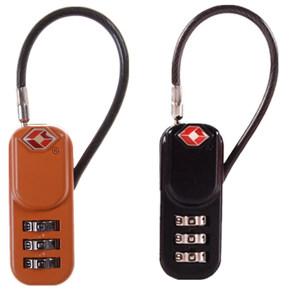 1PCS Resettable 3 Digit Combination Travel Suitcase Luggage Code Lock Padlock Ranodm Color High Quality