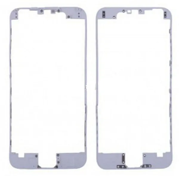 

100pcs Black White Front Bezel with 3M glue LCD Middle Frame Housing Parts Chrome Screen Holder for iphone 6
