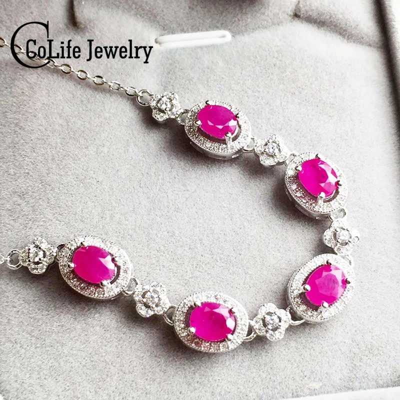 Aliexpress.com : Buy Vintage ruby gemstone bracelet 5pcs 5mm*7mm