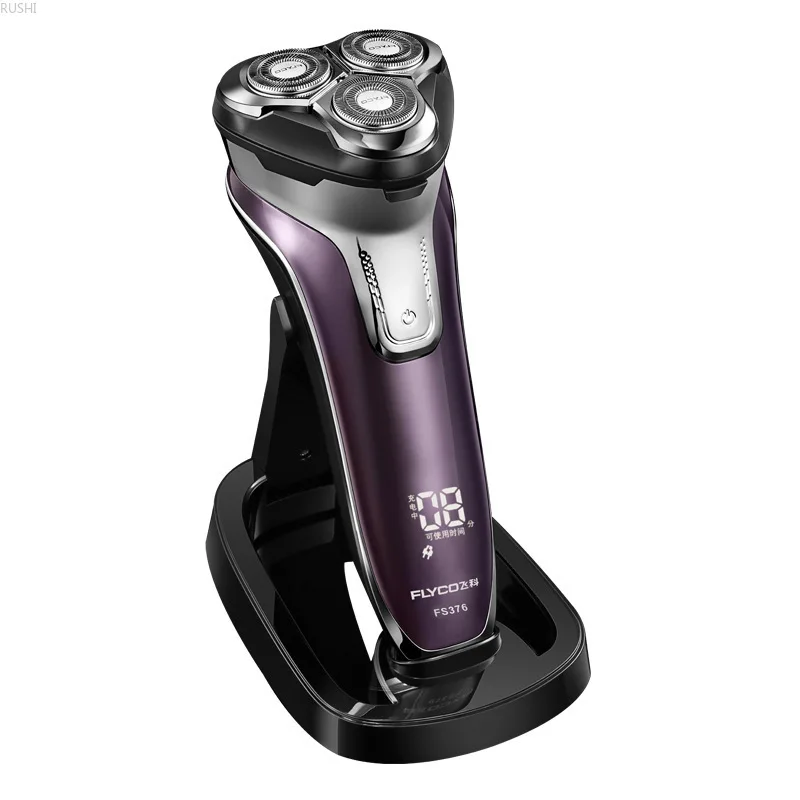 

USB Charging Global Universal 100V-240V Electric Shaver Whole Body Washing 3D Floating Head Led Light Fast Charge Shave Machine