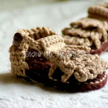 Вязанные крючком пинетки