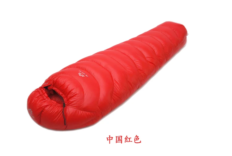LMR 2000 г гусиный пух наполнитель открытый сплайсинга Мумия удобный водонепроницаемый Зимний пуховик спальный мешок Saco De Dormir Slaapzak - Цвет: Red M