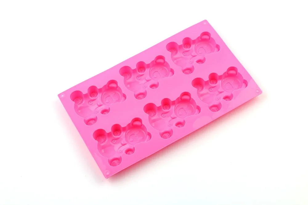 Lovely 3D Bear Form Cake Mold Silicone Mold Baking Tools Kitchen Fondant Cutters Kitchen Fondant Chocolate Mold Decorating