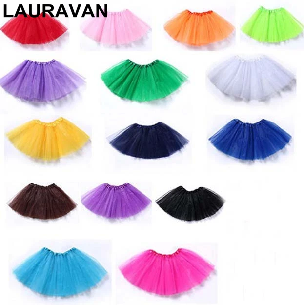 Child ballet transparent short Three layer children Opera Party performance skirt Wedding Underskirt Petticoat Rockabilly Tutu