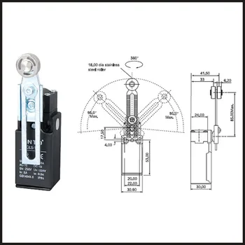 

Switch travel limit switch 24A Electrical Safety Key Interlock switch Compact Prewired Limit micro switch CLS-131