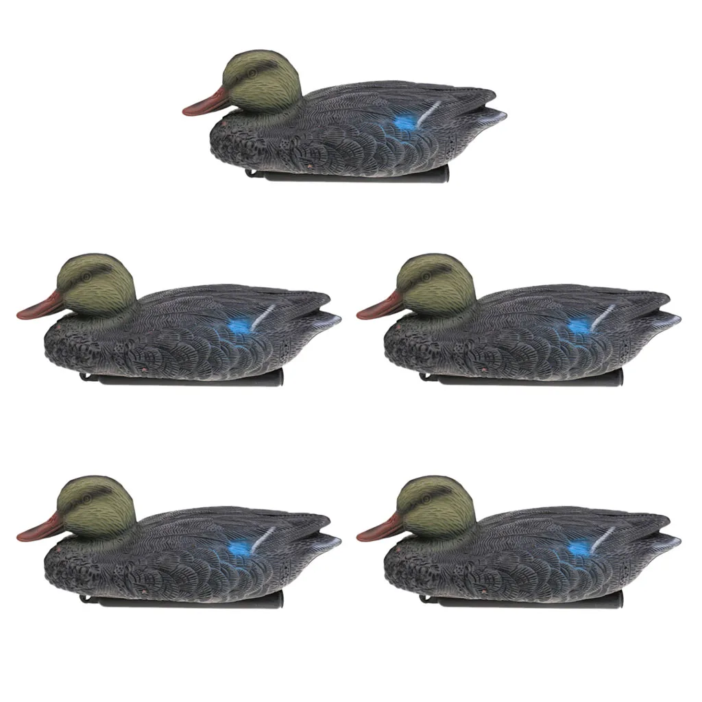 5pcs Lightweight Floating Mallard Duck Decoys Hunting Duck Decoys