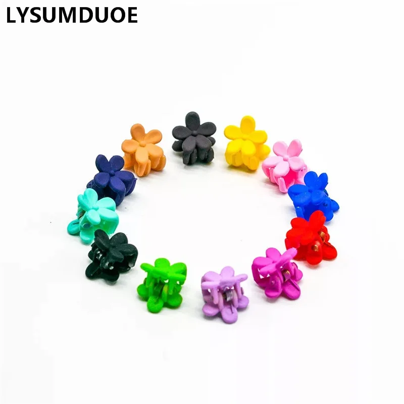 

50Pcs Mini Hair Claws Flower Hair Clip Kawaii Rabbit Bunny Ears Hairpin Candy Color Crown Heart Bow Caught Girl Hair Accessories