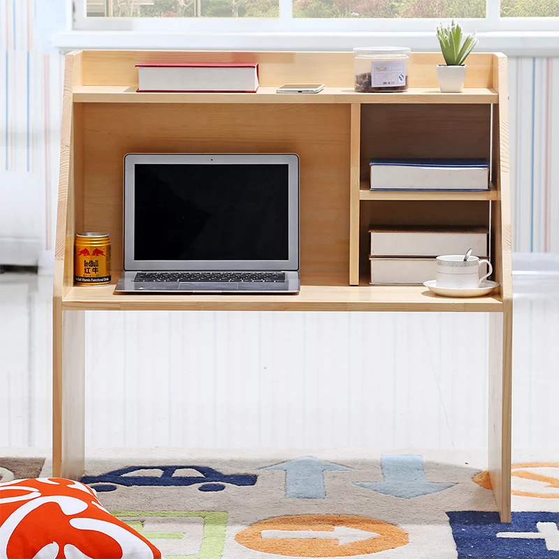 Table Dormitory Artifact Notebook Computer Desk Solid Wood