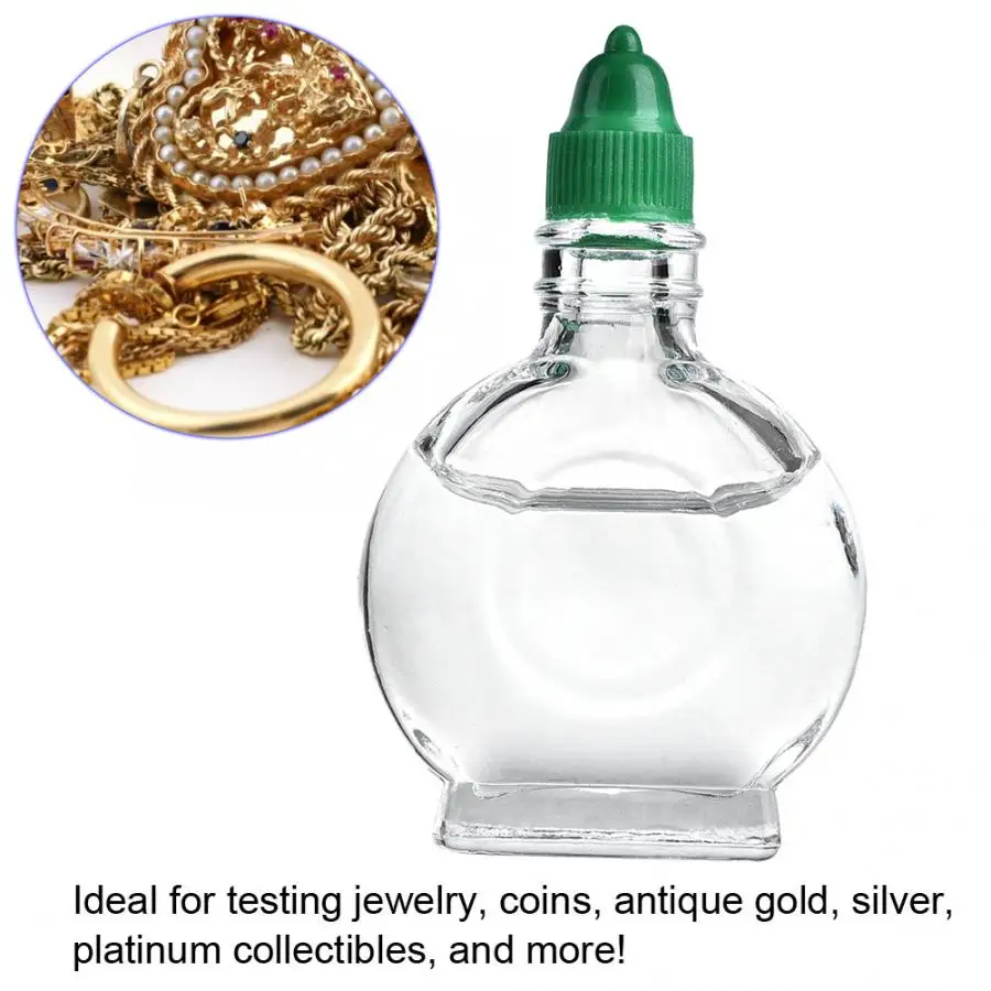 

3ML Practical Acid Testing Water Silver Platinum Gold Testing Examination Touchstone Jewelry Tool High purity Graphite Stone