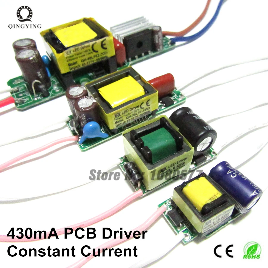 AC85-277V светодиодный драйвер 450мА Постоянный ток 1 Вт 5 Вт 10 Вт 20 Вт 30 Вт 36 Вт лампы трансформаторы для наружного освещения источник питания