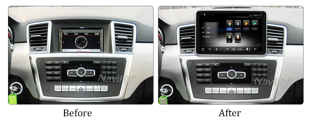 Free shipping! 3+32G Android 7.1 For Mercedes Benz ML-Class W166 2012 2013 Car radio multimedia Player GPS Navigation