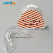 4 шт Ясный жесткий взрослый зуб прибор тренер выравнивание брекеты мундштук Стоматологическая коробка