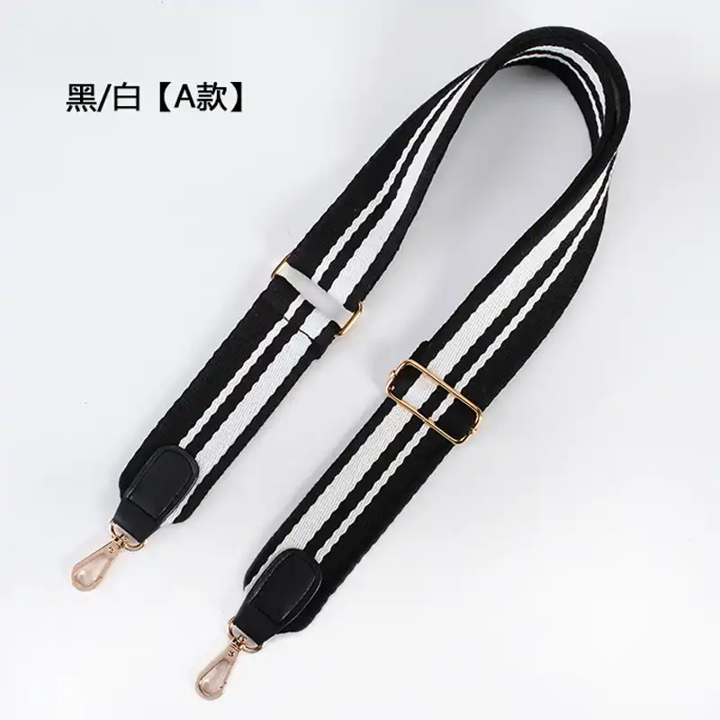 black leather handbag strap