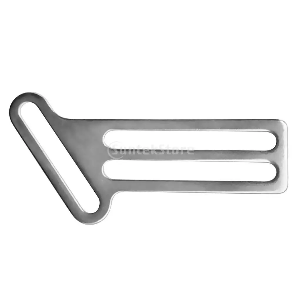 Heavy Duty 316 Stainless Steel Scuba Diving Weight Belt Keeper Retainer Stopper Slider Fits 5cm / 2' Webbing Strap