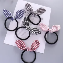 1 шт. повязки для женщин полосатый кроличьи уши лента для волос, бабочка костюм с повязкой на голову Комбинации G0408