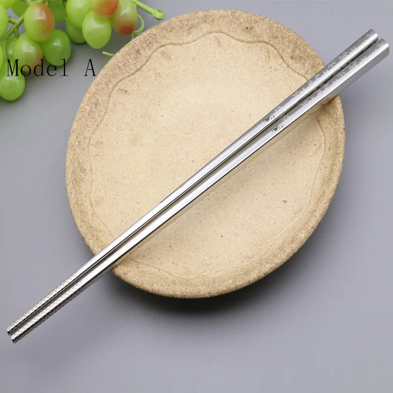 Stainless Steel Chopsticks Non Slip Anti Scalding Hollow Chopsticks
