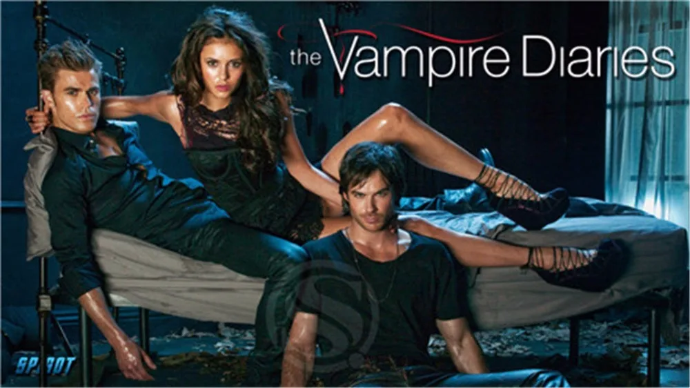 Custom The Vampire Diaries Canvas Fabric Poster Home Decor Print Wall Art Fabric Fabric Posters Wall Arthome Decor Aliexpress