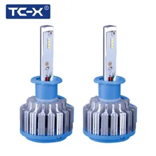 TC-X 2PCS/Pair H1 LED Car Light High Beam Dipped 6000k Pure White Car Headlight Bulb for Original Car Lamp Replacement