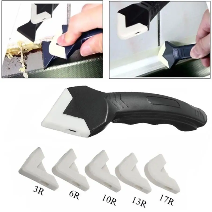 Buy 5 Pcs Silicone Sealant Spreader Spatula Scraper