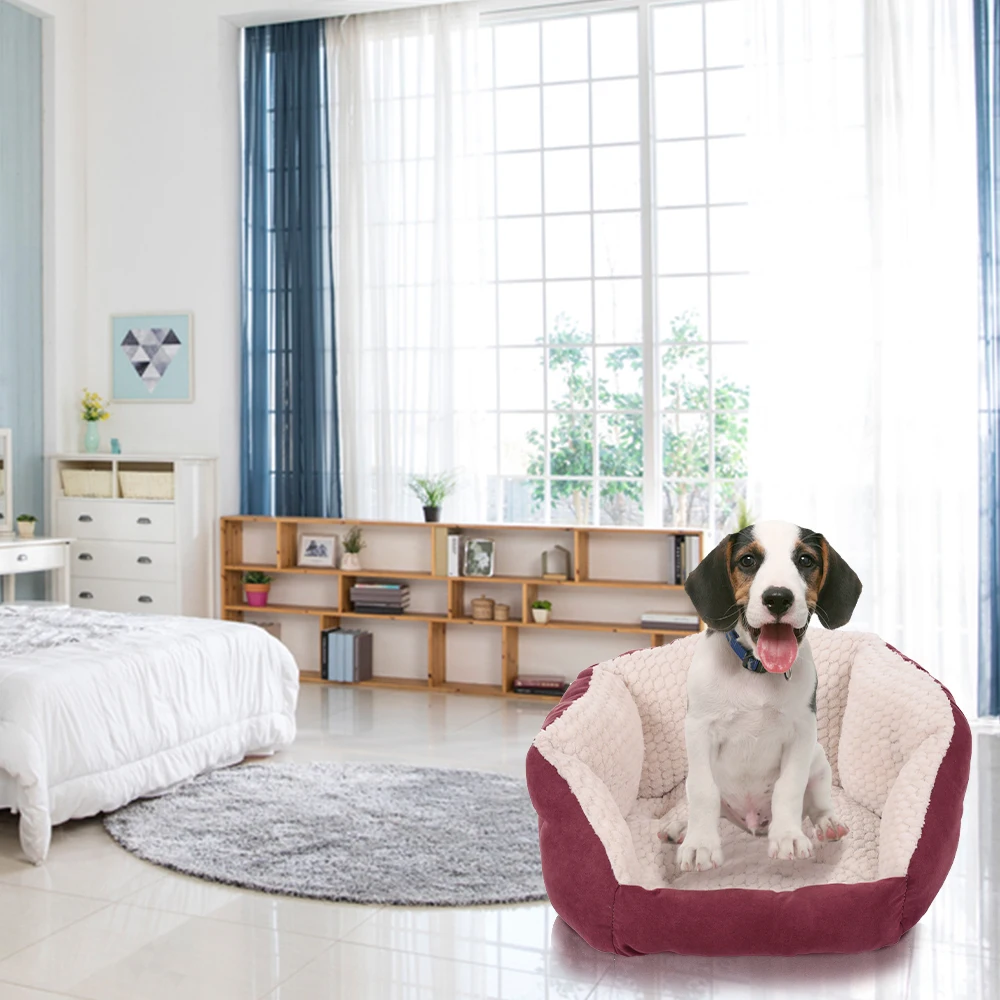 

Fleece Dog Bed House Sofa Kennel Pet Lounger Cushion For Small Medium Large Dogs Teddy Cat winter Dog Kennel Puppy Mat Pet Bed