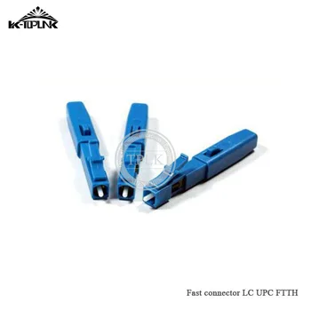 

free shipping 20pcs/lot FTTH LC UPC Fast connector high quality LC embedded FTTH optic fast connector single mode type