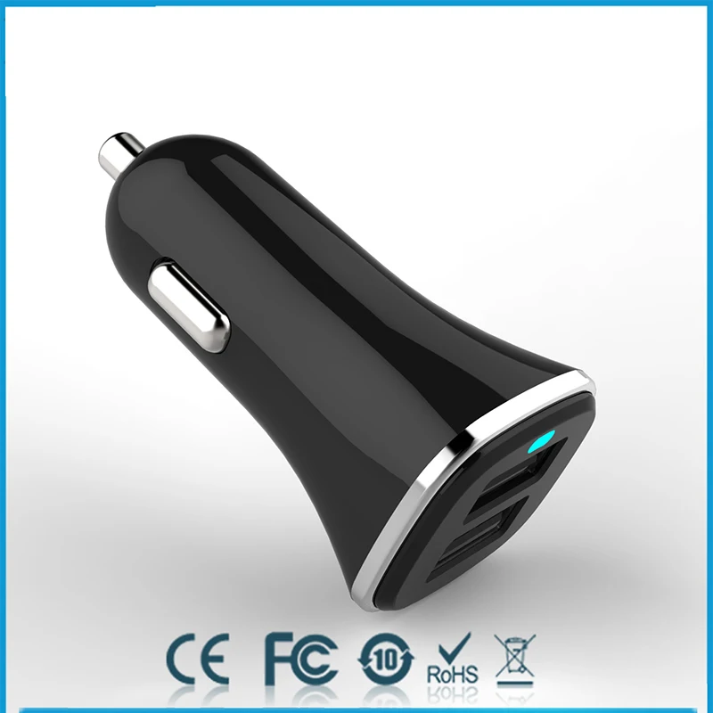 Thbelieve 2 USB Auto Chargers Quick Charge QC 3.0 And 5V 2.4 A Auto Charging Portable Mini Auto-Chargers Dual USB Car-Charging (10)