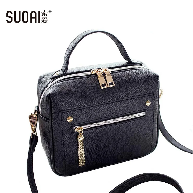 2017 Flap Bag Designer Women Messenger Bags PU Leather Small Crossbody Shoulder Bags Women Black