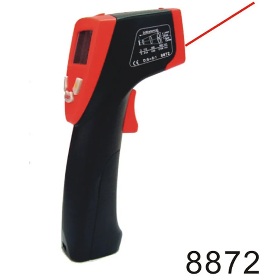 

AZ8872 Handheld Gun Type Infrared IR Thermometer Laser Beam Backlight Temperature Unit C/ F is Switchable Industrial