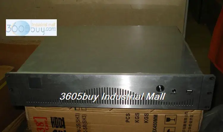 

Aluminum panel short 2u computer case 2u 380 built-in motherboard lan vga interface