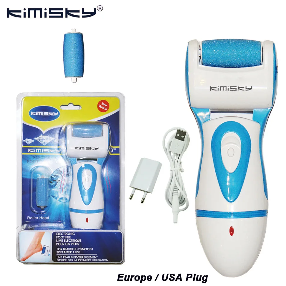 KIMISKY Blue Electric Foot Care Tool Pedicure tools Foot File Pedicura Velvet Smooth Vibrator