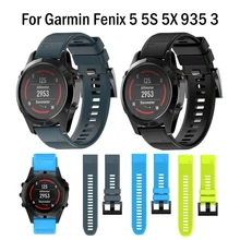 26 22 20 мм ремешок для часов Garmin Fenix 5X5 5S 3 3HR D2 S60 gps часы Quick Release силиконовый Easyfit ремешок на запястье