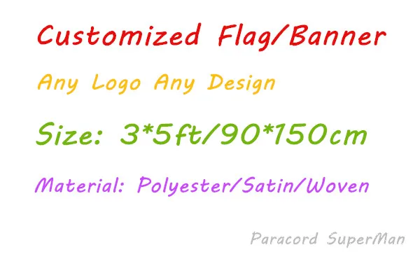 Флаг на заказ баннер 90*150 см 3*5 футов атласный материал для выбора любого дизайна Любой Логотип Печатный пользовательский дизайн флаг