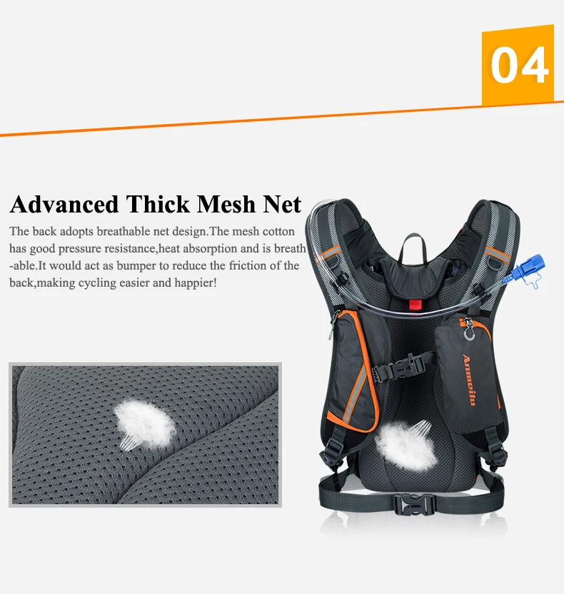 Best Anmeilu Ultralight Mountain Road Bike Bag 8L Reflective Bicycle Backpack Rucksack Waterproof Sport Travel Cycling Shoulders Bag 13 Best Anmeilu Ultralight Mountain Road Bike Bag 8L Reflective Bicycle Backpack Rucksack Waterproof Sport Travel Cycling Shoulders Bag 13