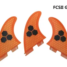 Серфинга плавники FCSII G5 M Размеры для Серфинга Сота плавники оранжевый FCS 2 Fin Лидер продаж FCS II Fin Quilhas