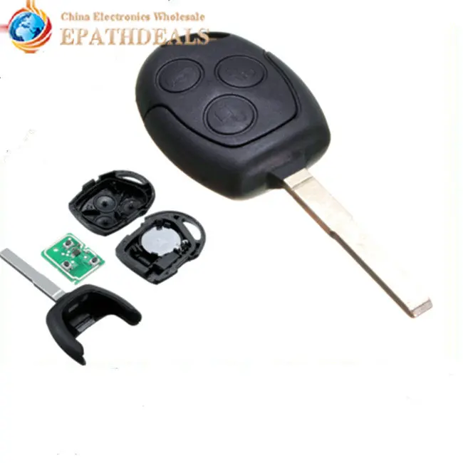 Prix pour Marque Nouvelle 433 mhz 3 Boutons De Voiture À Distance Clé Cas Fob Shell couverture de Remplacement avec 63 Commencer Puce Lame pour Auto Ford Focus Mondeo Prix pour Marque Nouvelle 433 mhz 3 Boutons De Voiture À Distance Clé Cas Fob Shell couverture de Remplacement avec 63 Commencer Puce Lame pour Auto Ford Focus Mondeo