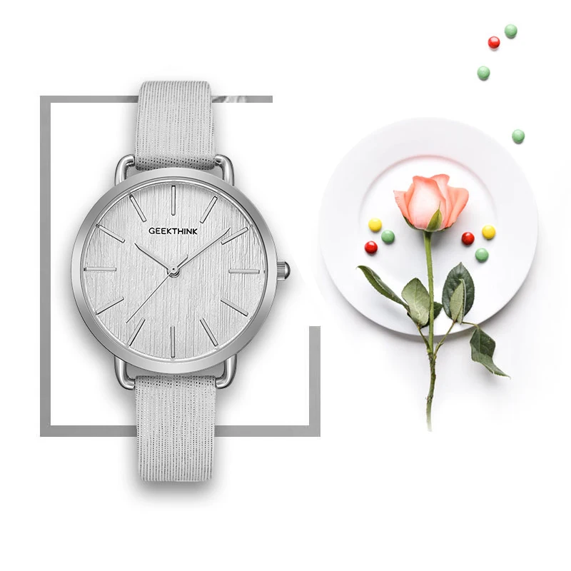

Luxury Silver Women Watches Fashion Casual Leather Analog Quartz Watch Ladies Girls Dress Wristwatch gift relogio feminino 45