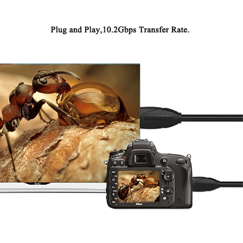 Кабель HDMI Vention позолоченный 1/1 4/2/3 м 1 5 в|Кабели HDMI| |