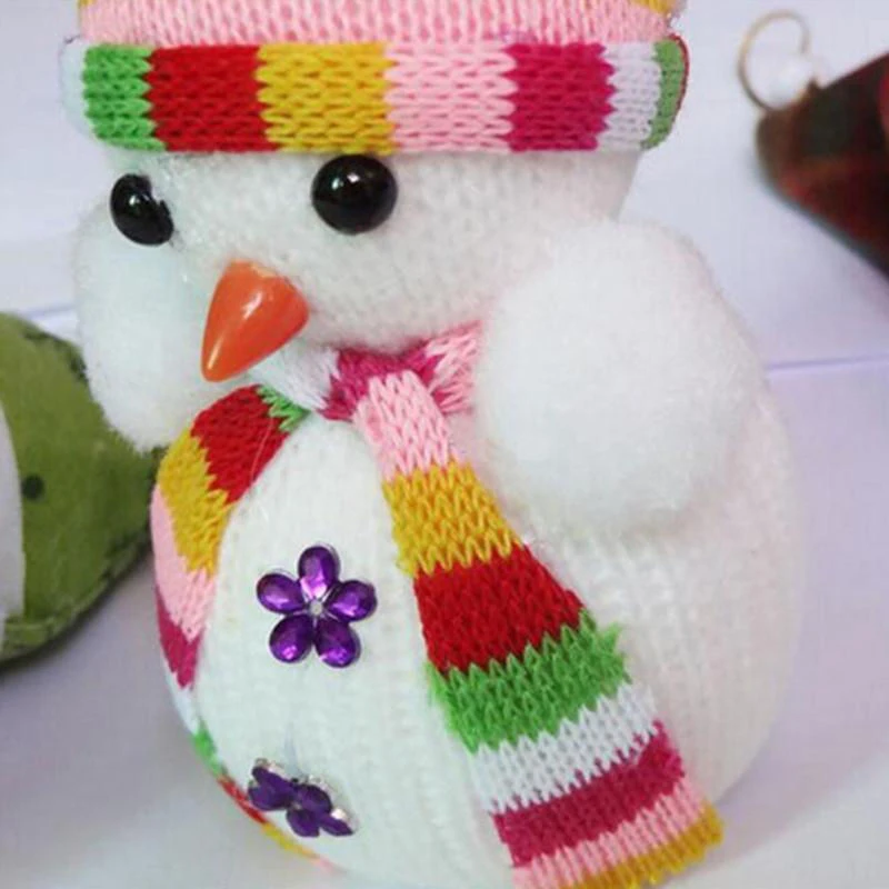 Рождественский снеговик подвесная кукла эксклюзивная для дома Рождественская елка украшения детский подарок крошечная игрушка случайный цвет