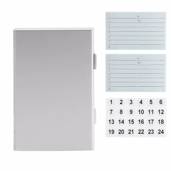 

Silver Aluminum Memory Card Storage Case Box Holder For 24 TF Micro SD Cards