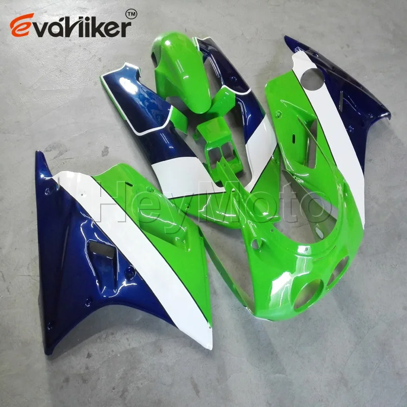 Пользовательские ABS Пластиковый обтекатель для ZXR250 19901991 1992+ 5 подарков+ зеленый синий - Цвет: B