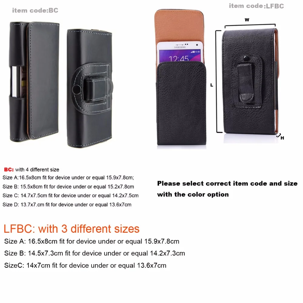 Man Outdoor Vertical Horizontal Belt Clip Cell Phone PU Case Pouch Bags For Samsung Z3 Galaxy S5 Neo J3 (2016) J2 |