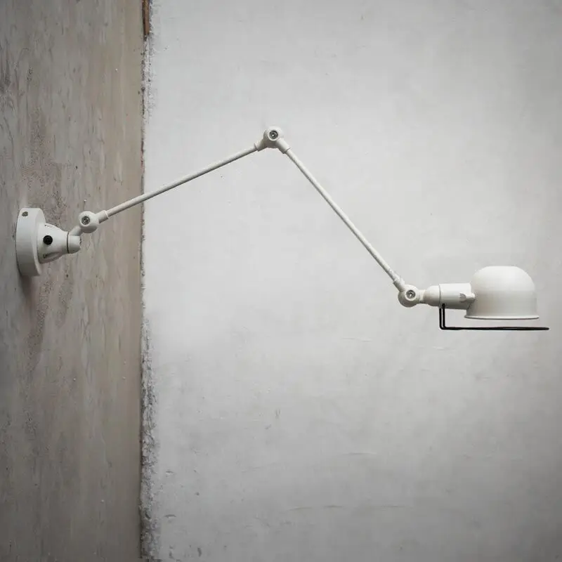 RH французский дизайнер лампы Лофт балкон Континентальный Американский промышленный ретро Творческий труба механическая рука настенный светильник, E14