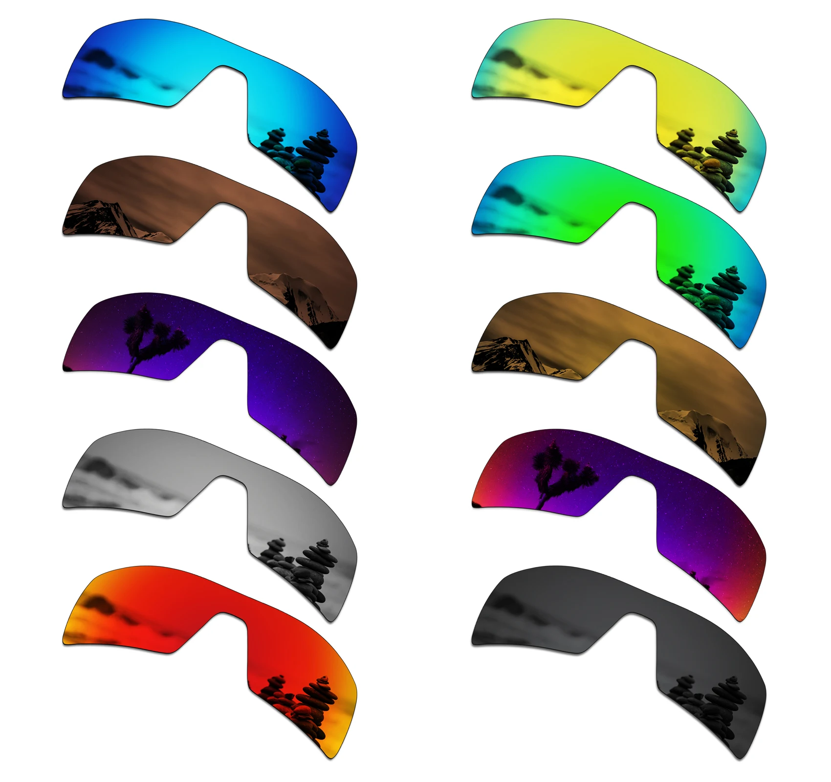 SmartVLT Polarized Replacement Lenses for Oakley Oil Rig Sunglasses - Multiple Options