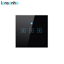 Lonsonho UK Wifi Switch Smart Switch Remote Control Wireless Light Touch Wall Switches EWeLink Works With Google Home Mini Alexa