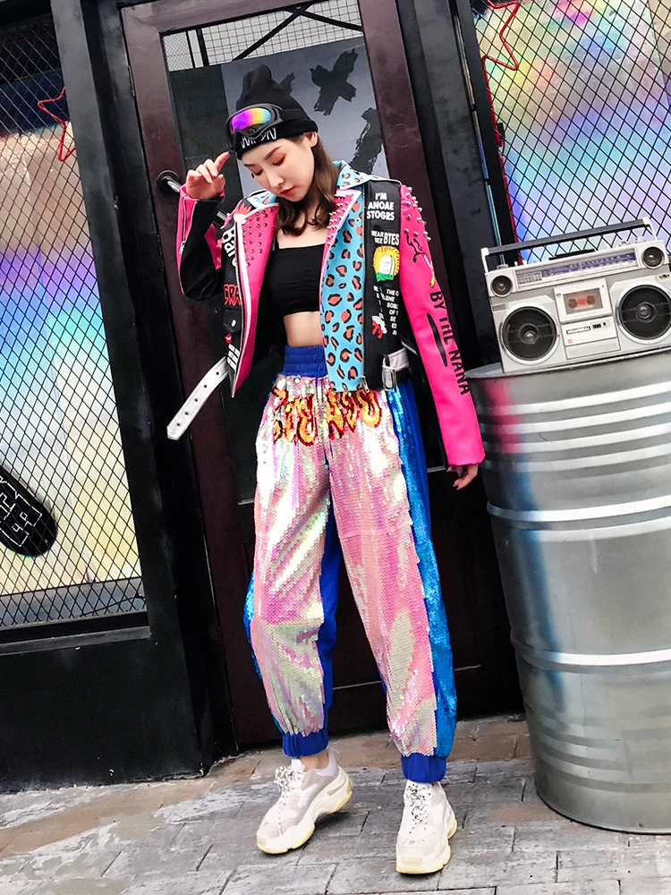 LORDXX кожаная куртка женская уличная Клубная панк Осенняя модная укороченная куртка с поясом разноцветные мотоциклетные пальто