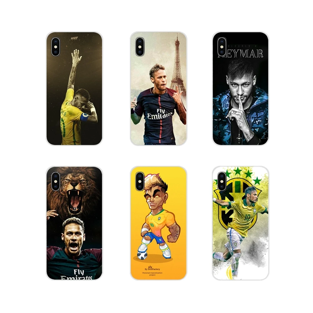 Neymar Football Lovely Design Soft Transparent Cover Bag For Xiaomi Mi6 A1 5X 6X Redmi Note 5 5A 4X 4A 4 3 Plus Pro pocophone F1